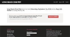 Desktop Screenshot of lbzinefest.com