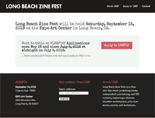 Tablet Screenshot of lbzinefest.com